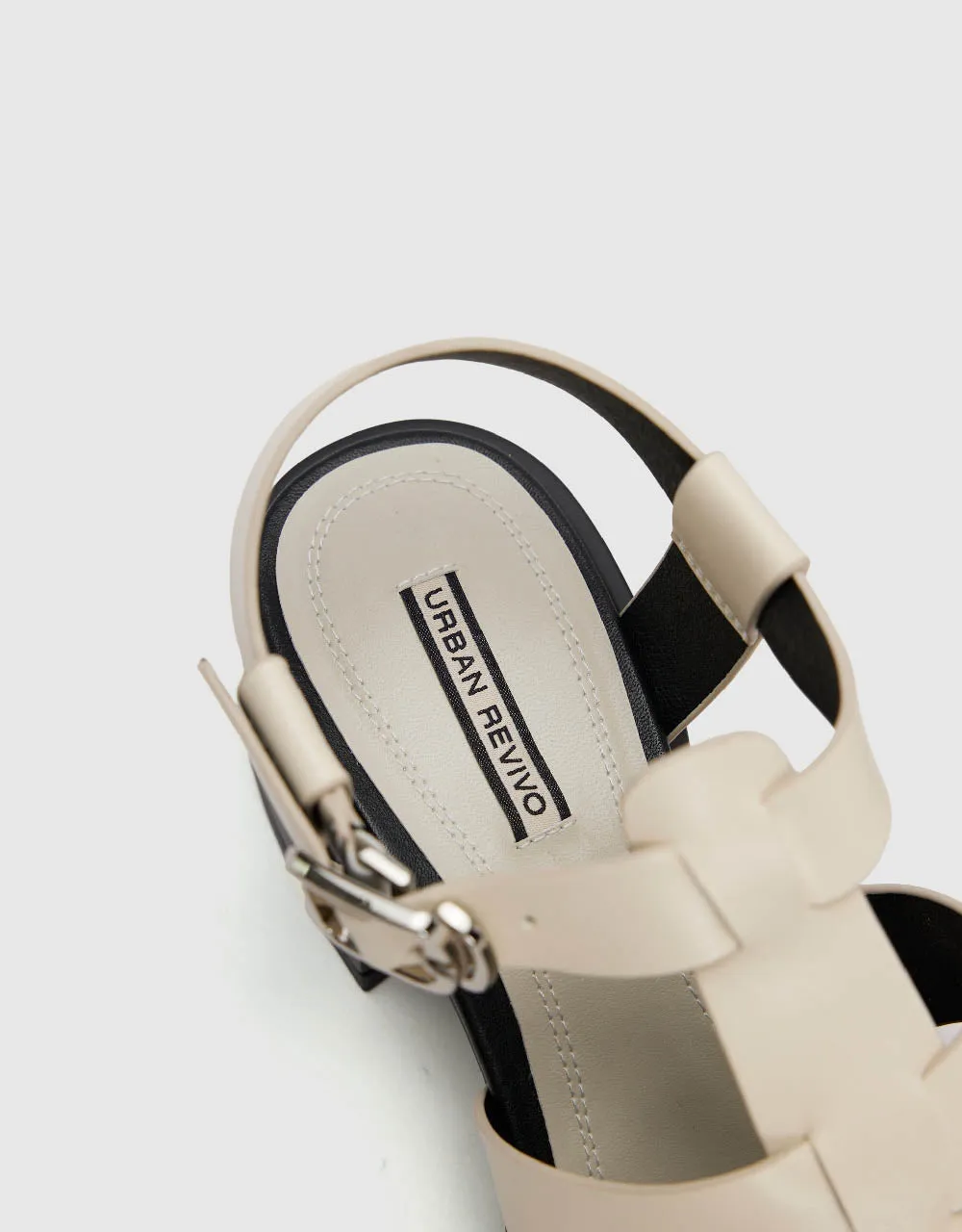 Vegan Leather Square Toe Sandals sold by Urban Revivo product image thumbnail 5