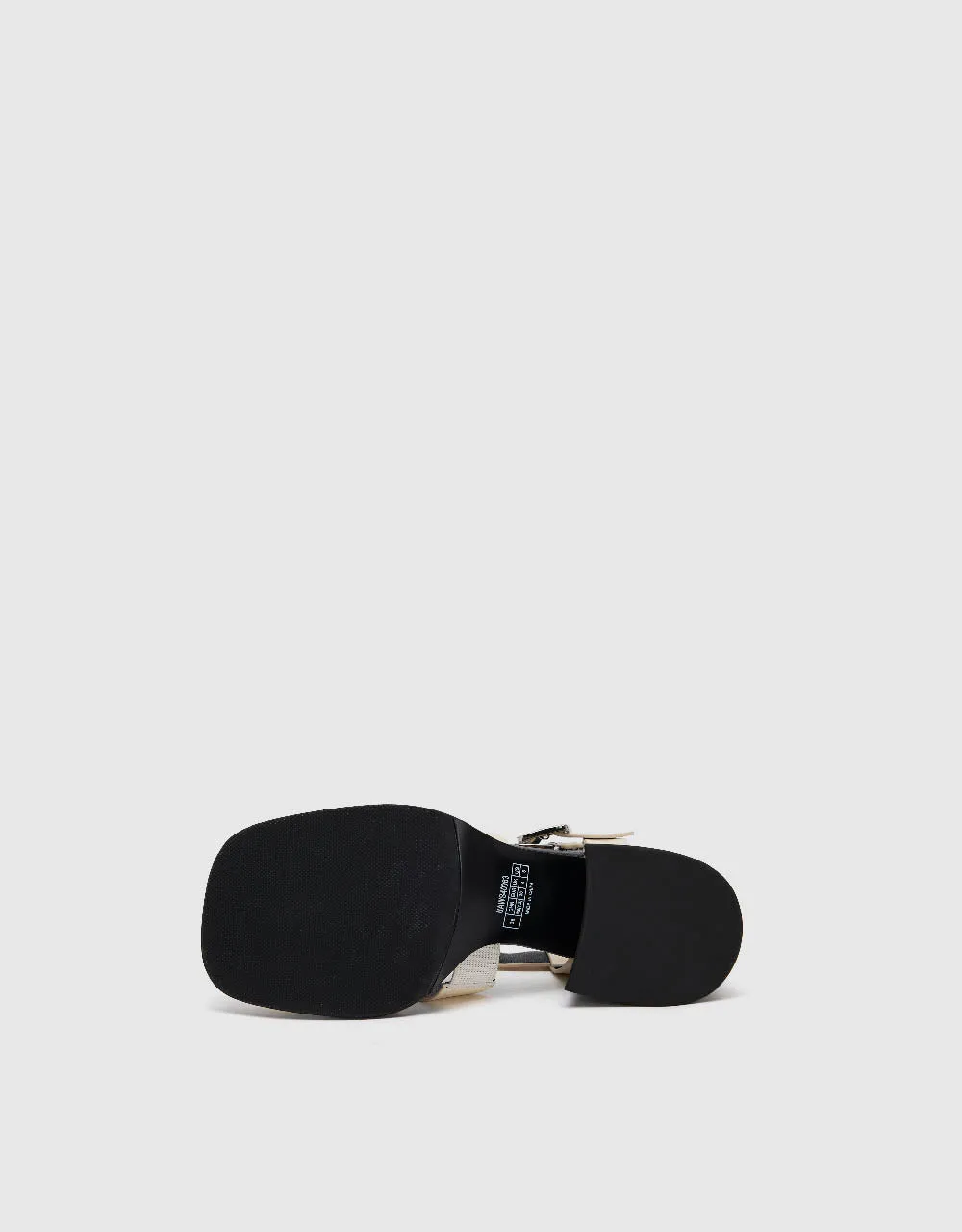 Vegan Leather Square Toe Sandals sold by Urban Revivo product image thumbnail 4