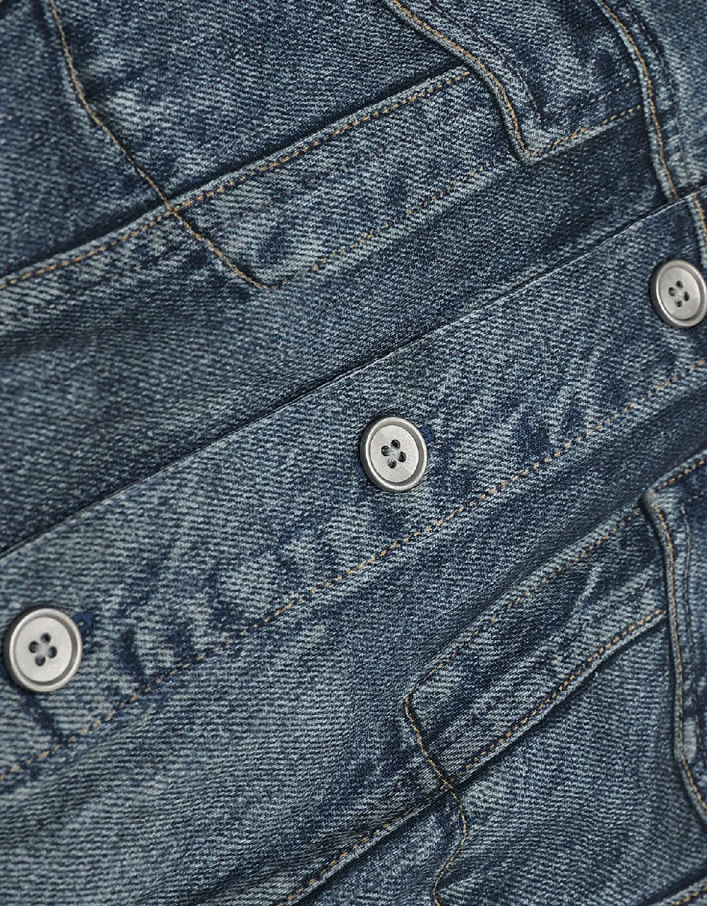 Split Hem Sleeveless Denim Dress sold by Urban Revivo product image thumbnail 5