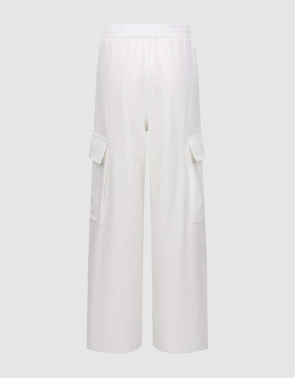 Drawstring Waist Knitted Wide-Leg Pants sold by Urban Revivo product image thumbnail 3