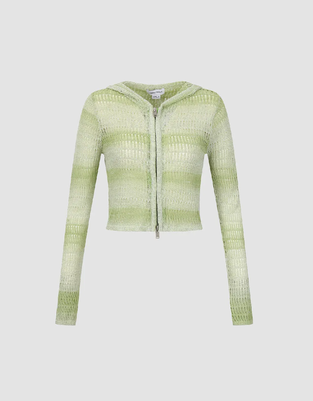 Gradient Hooded Knitted Cardigan sold by Urban Revivo