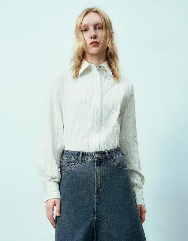 Textured Button Up Shirt sold by Urban Revivo