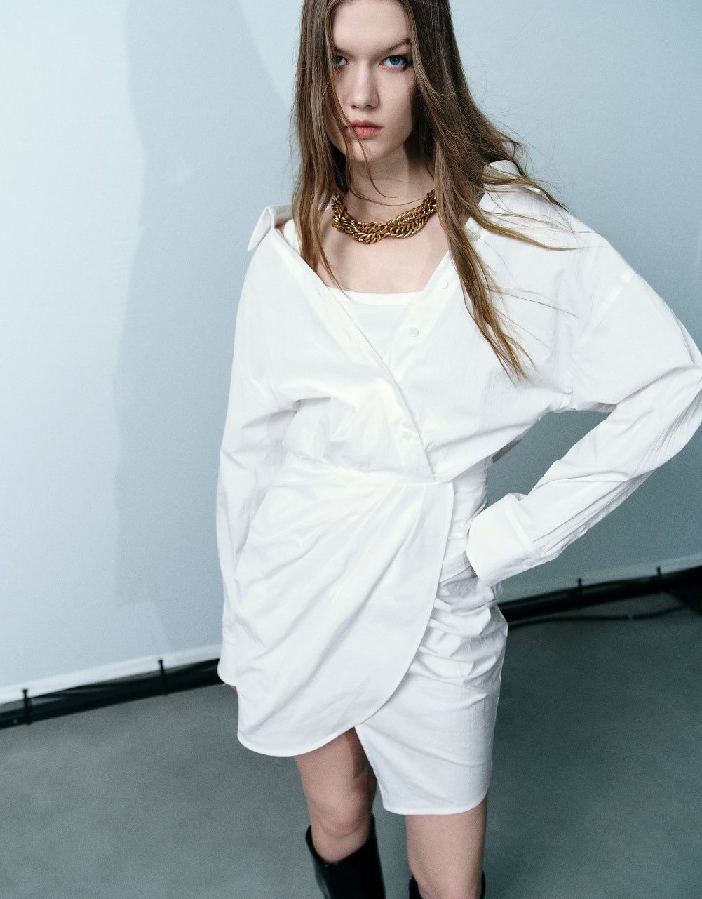 Surplice Front Skater Dress sold by Urban Revivo product image thumbnail 3