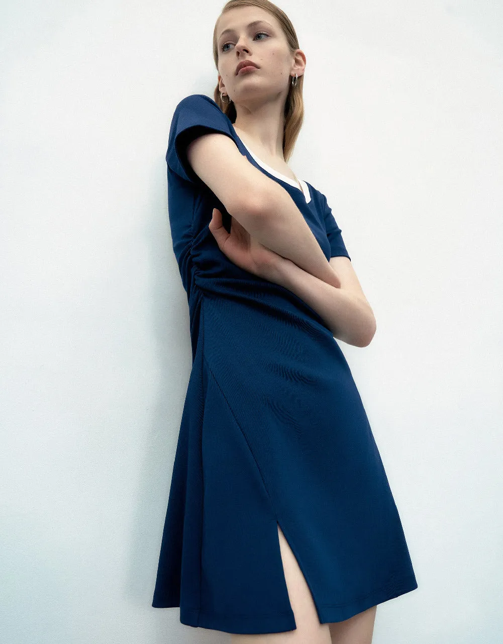 Crew Neck Skater Dress sold by Urban Revivo product image thumbnail 3