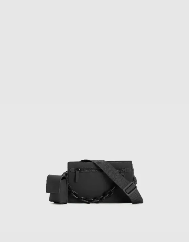 Vegan Leather Crossbody Bag With Earphone Case sold by Urban Revivo