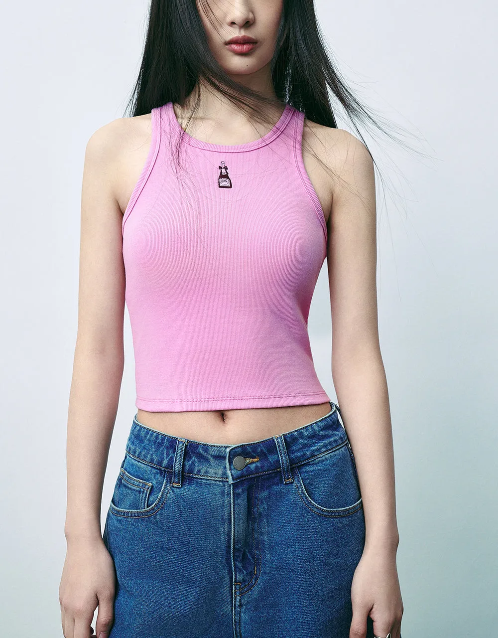 Crew Neck Tank Top sold by Urban Revivo product image thumbnail 2