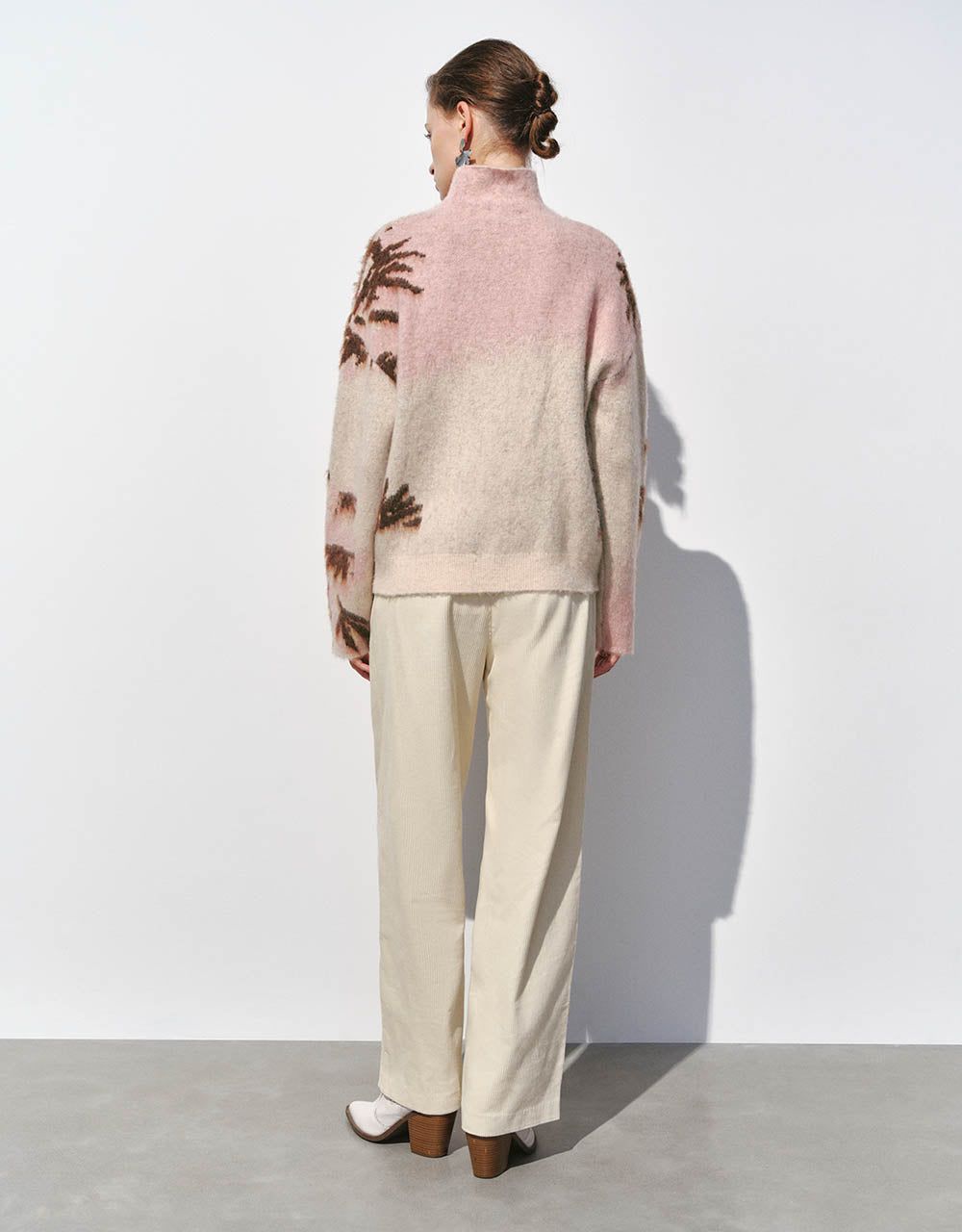 Stand Collar Loose Sweater sold by Urban Revivo product image thumbnail 4