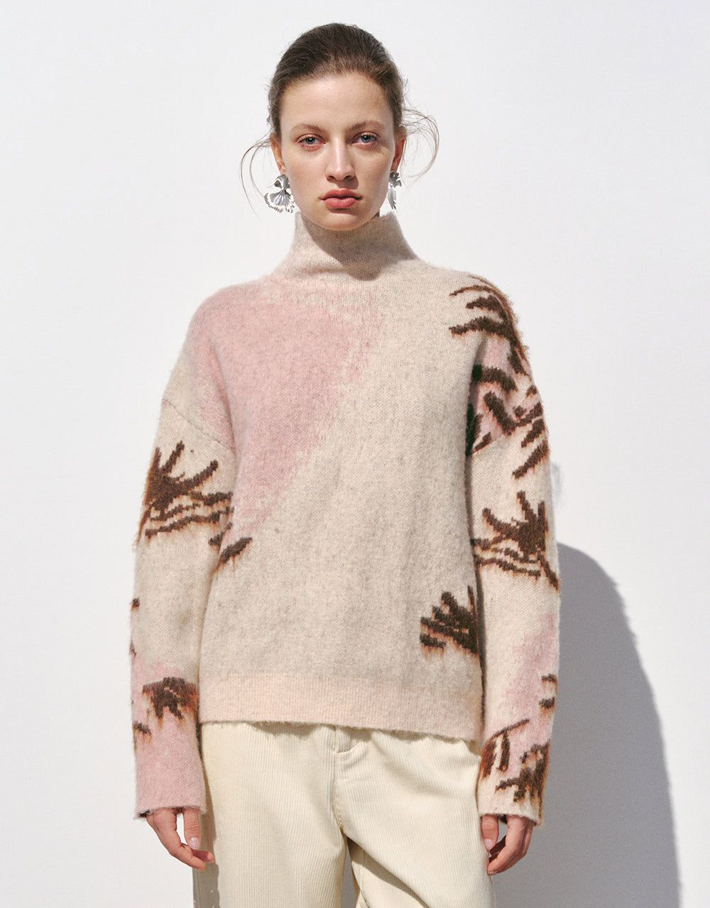 Stand Collar Loose Sweater sold by Urban Revivo