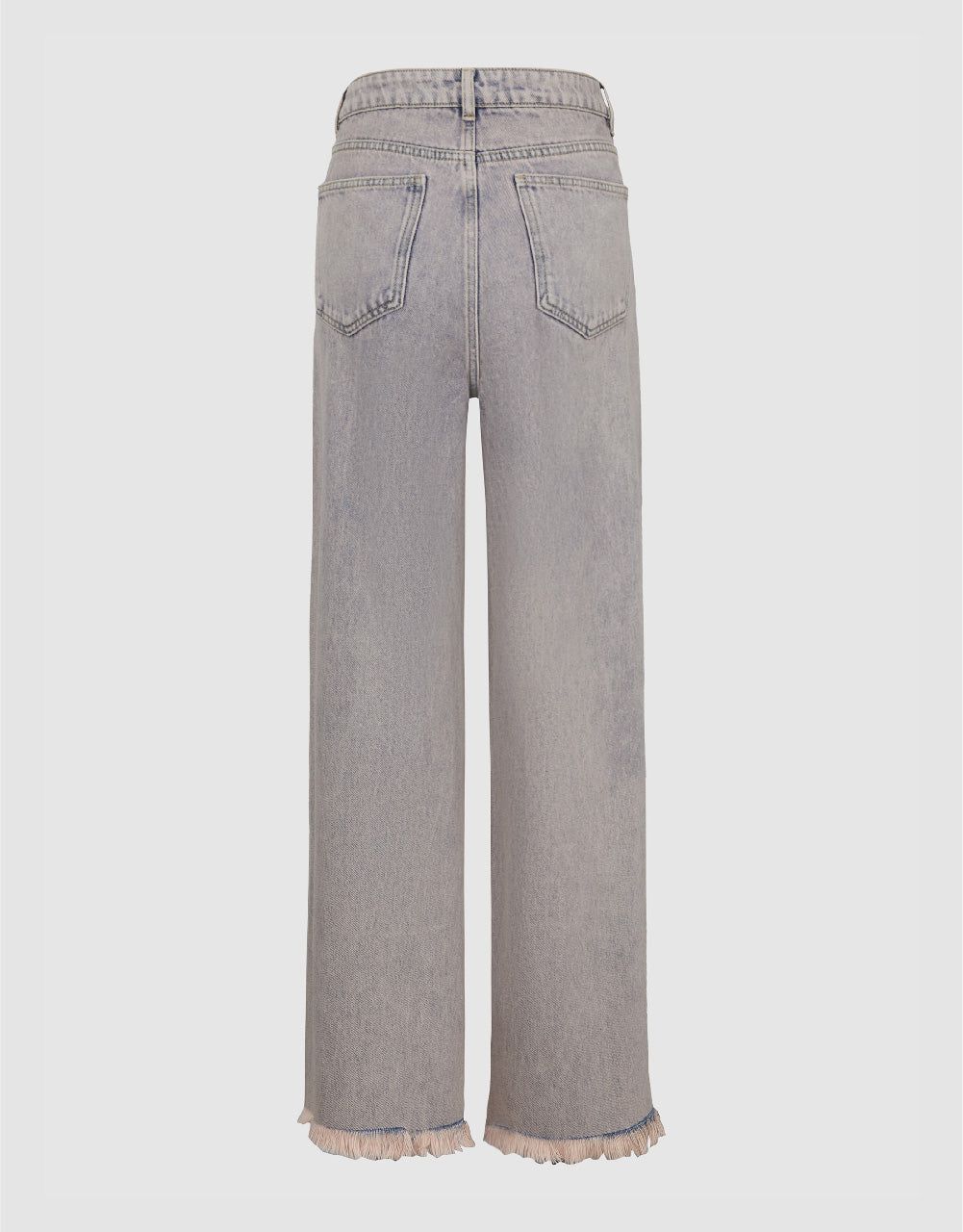 Raw Hem Wide-Leg Jeans sold by Urban Revivo product image thumbnail 2