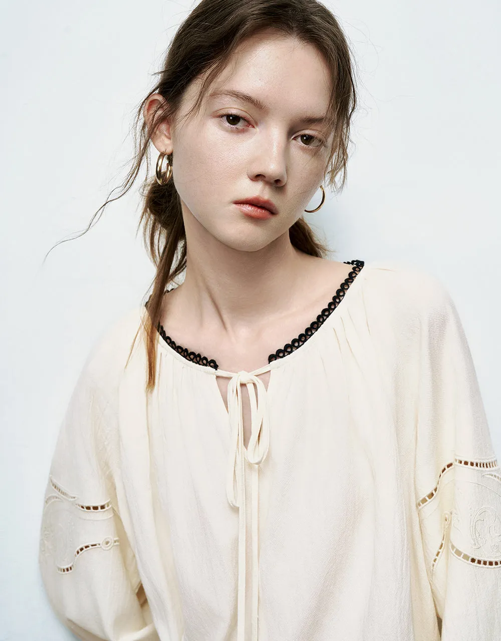 Raglan Sleeve Crew Neck Overhead Shirt sold by Urban Revivo product image thumbnail 5