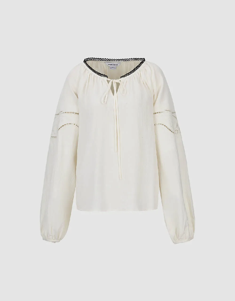 Raglan Sleeve Crew Neck Overhead Shirt sold by Urban Revivo product image thumbnail 2