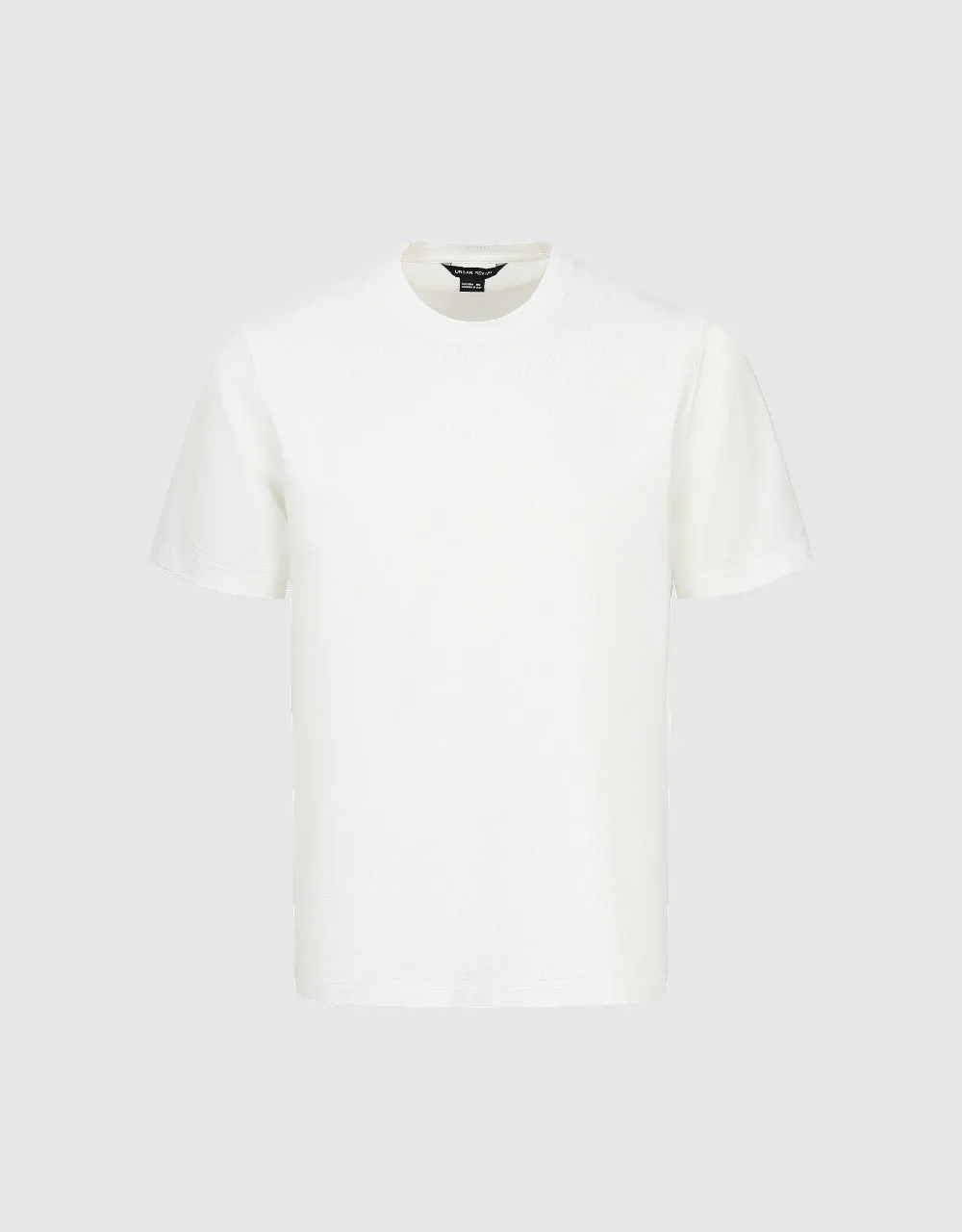 Crew Neck Straight T-Shirt sold by Urban Revivo product image thumbnail 2
