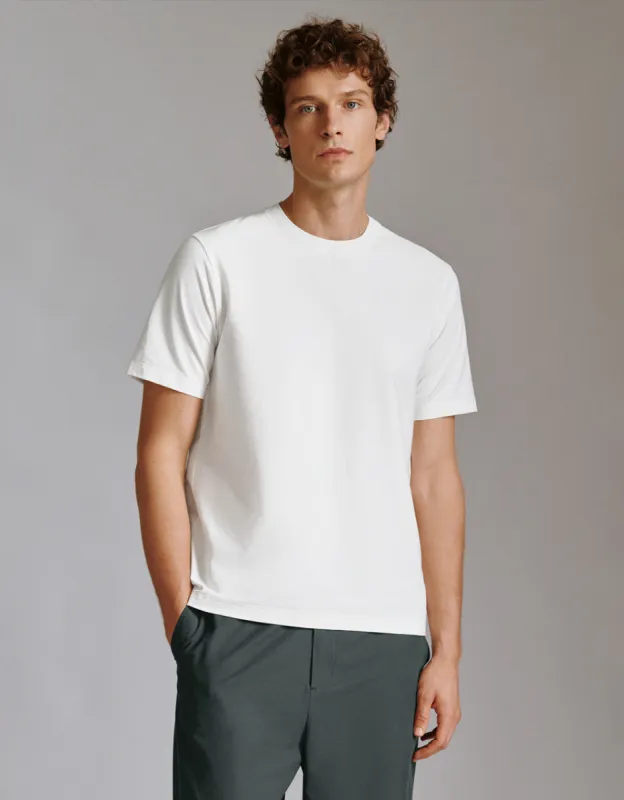 Crew Neck Straight T-Shirt sold by Urban Revivo