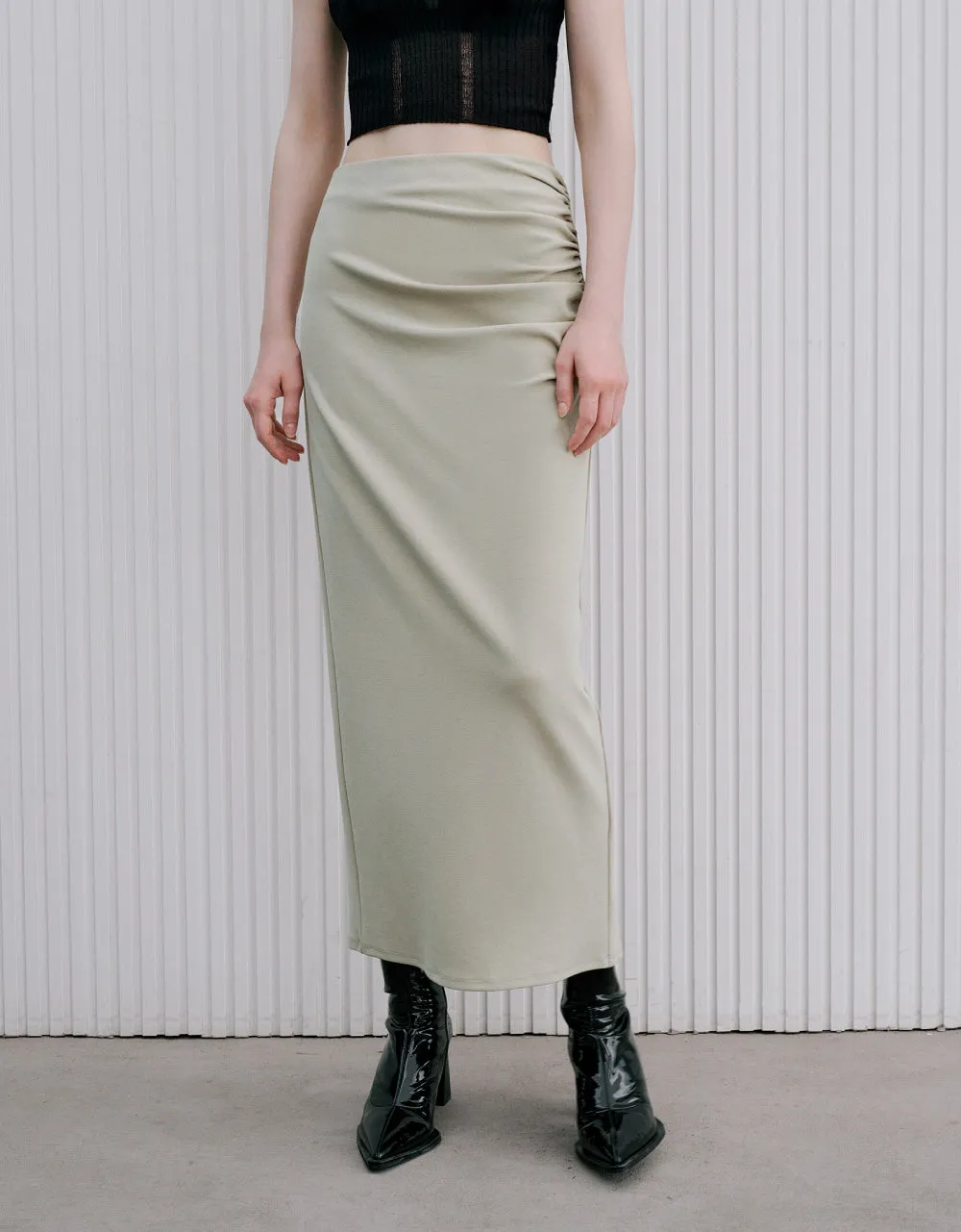 Wrapped Maxi Skirt sold by Urban Revivo product image thumbnail 3