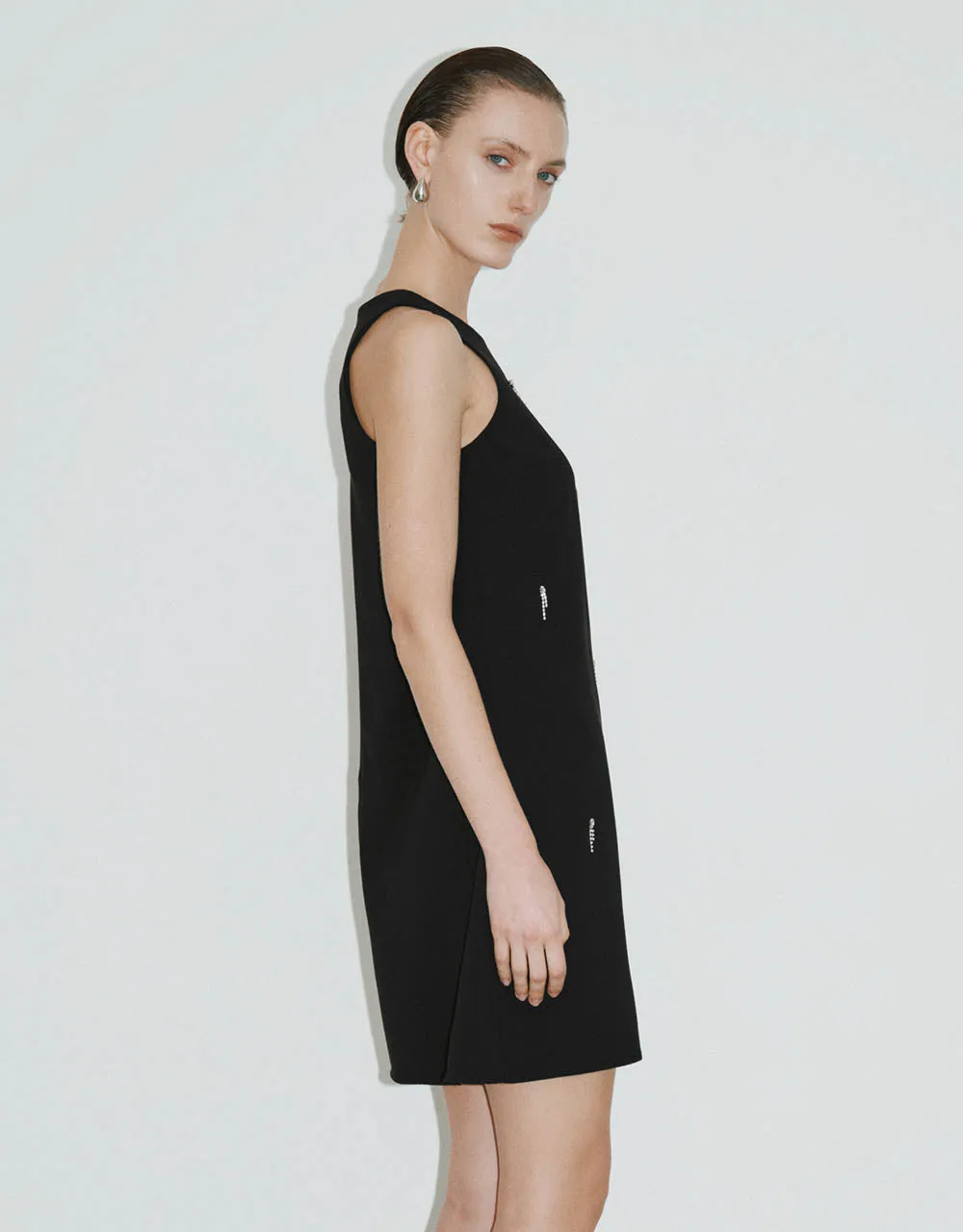 Sleeveless Crew Neck A-Line Dress sold by Urban Revivo product image thumbnail 3