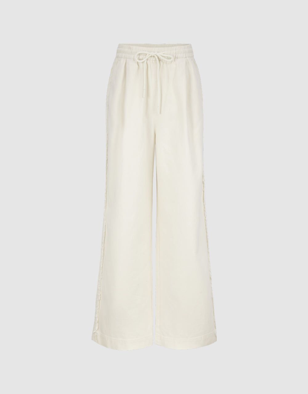 Drawstring Waist Wide-Leg Pants sold by Urban Revivo