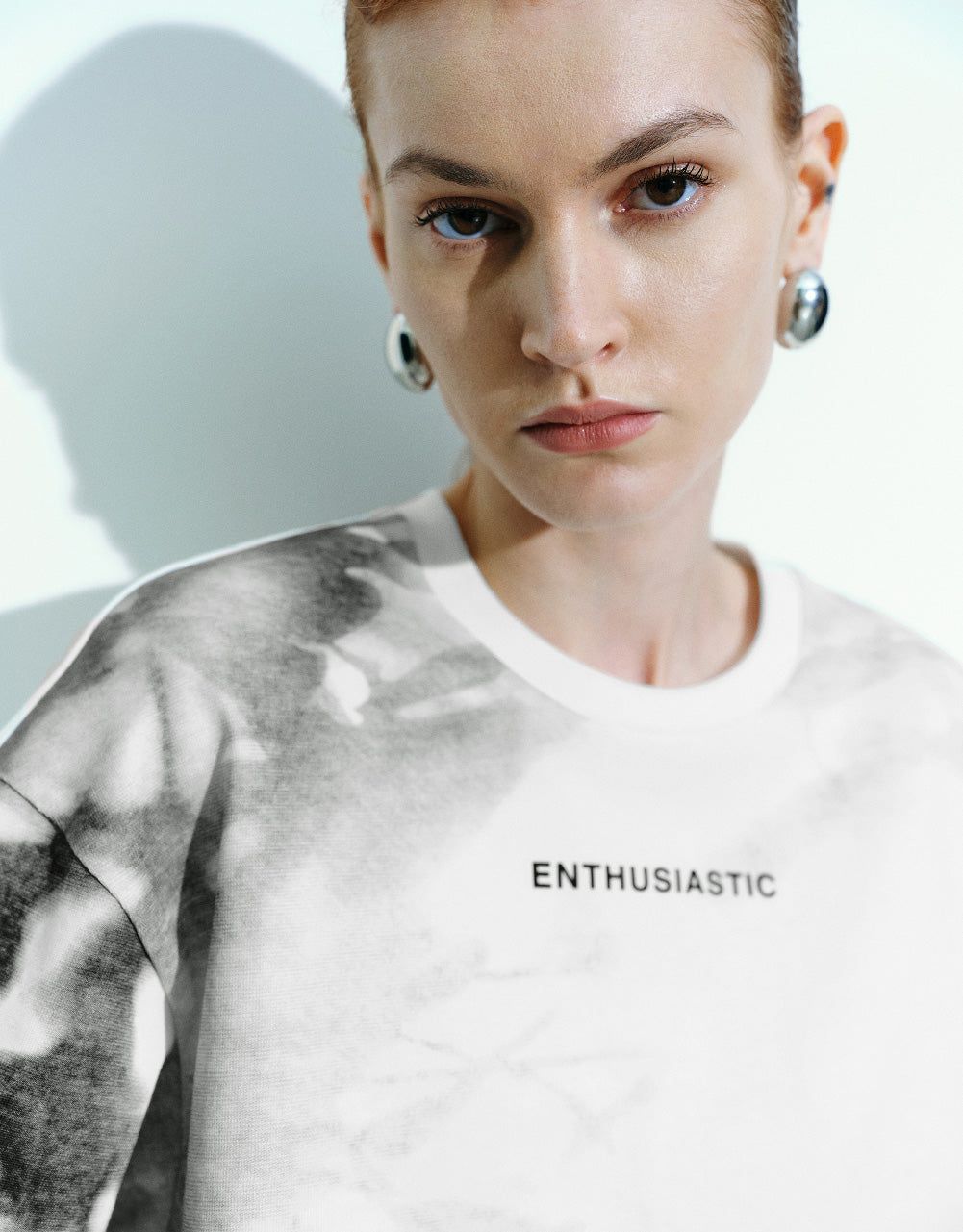 Letter Printed Crew Neck Loose T-Shirt sold by Urban Revivo product image thumbnail 5