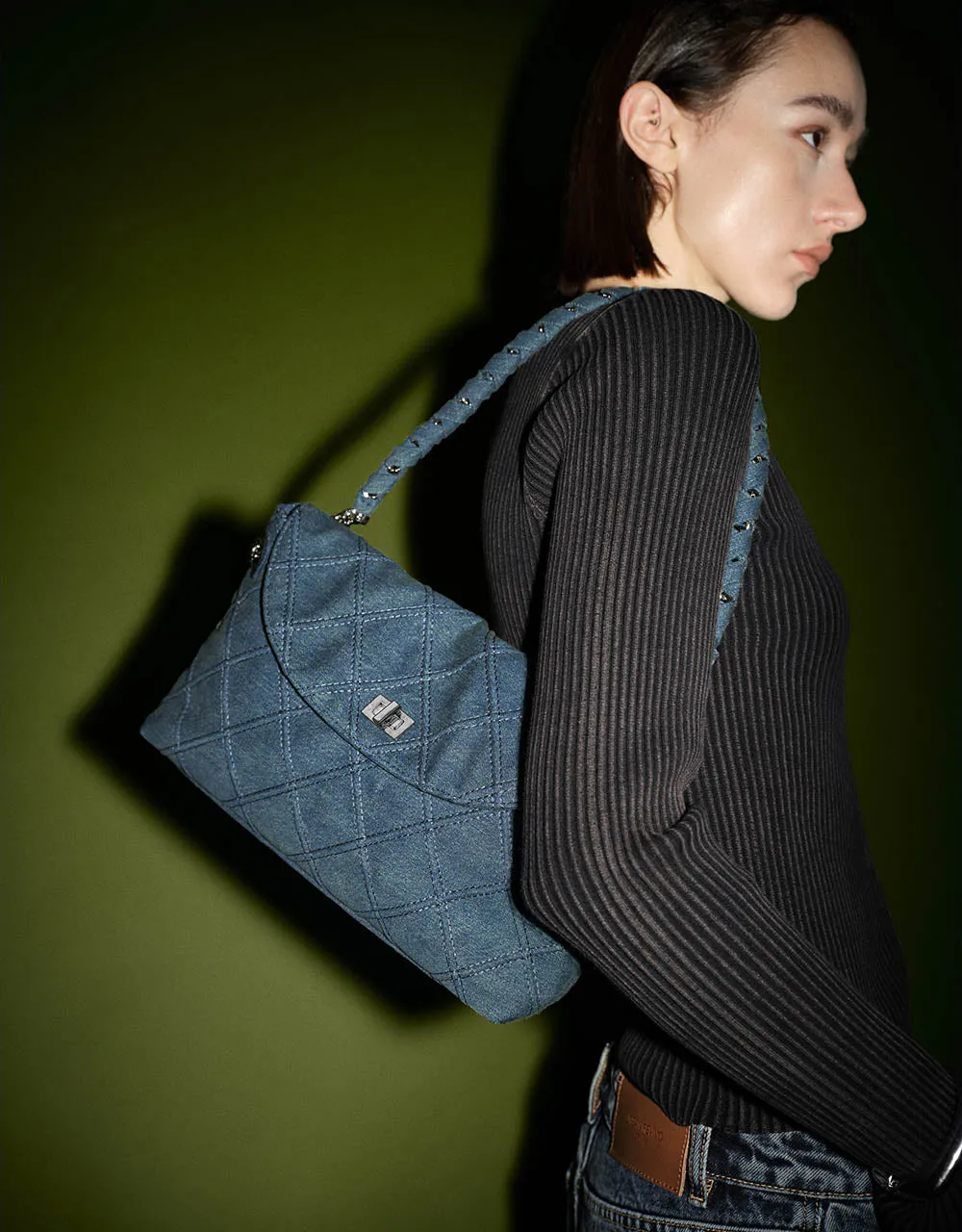 Zipper Front Crew Neck Knitted Cardigan sold by Urban Revivo product image thumbnail 4