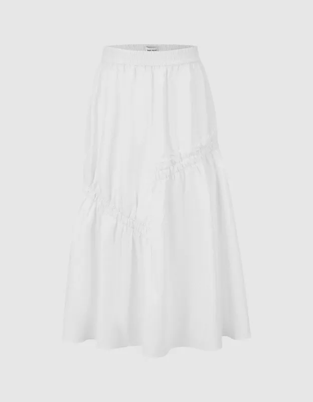 Elastic Waist Maxi A-Line Skirt sold by Urban Revivo