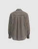 Striped Button Up Lapel Shirt sold by Urban Revivo