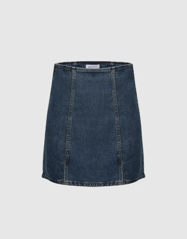 Mini A-Line Denim Skirt sold by Urban Revivo
