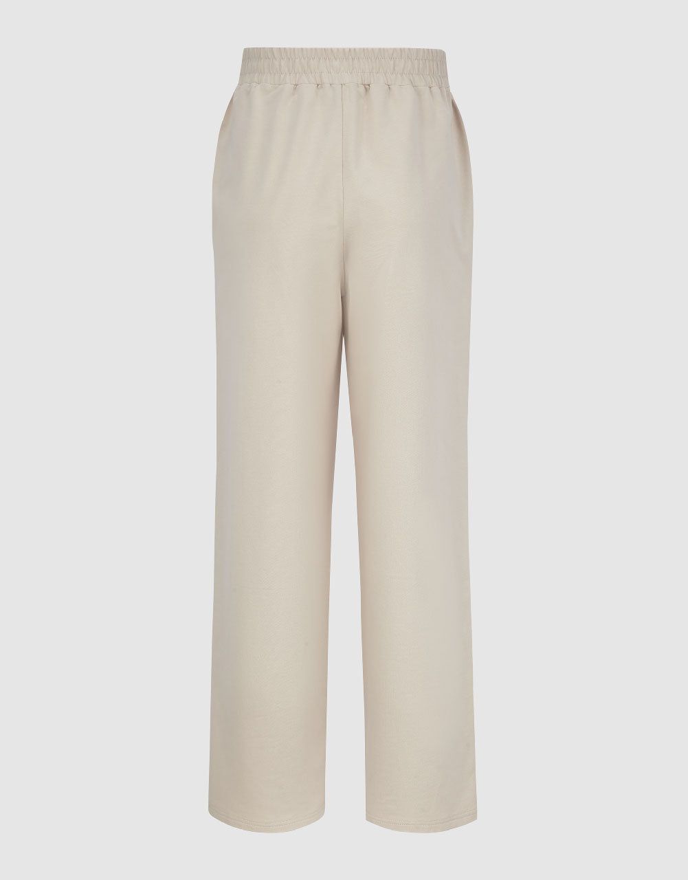 Elastic Waist Knitted Straight Pants sold by Urban Revivo product image thumbnail 3