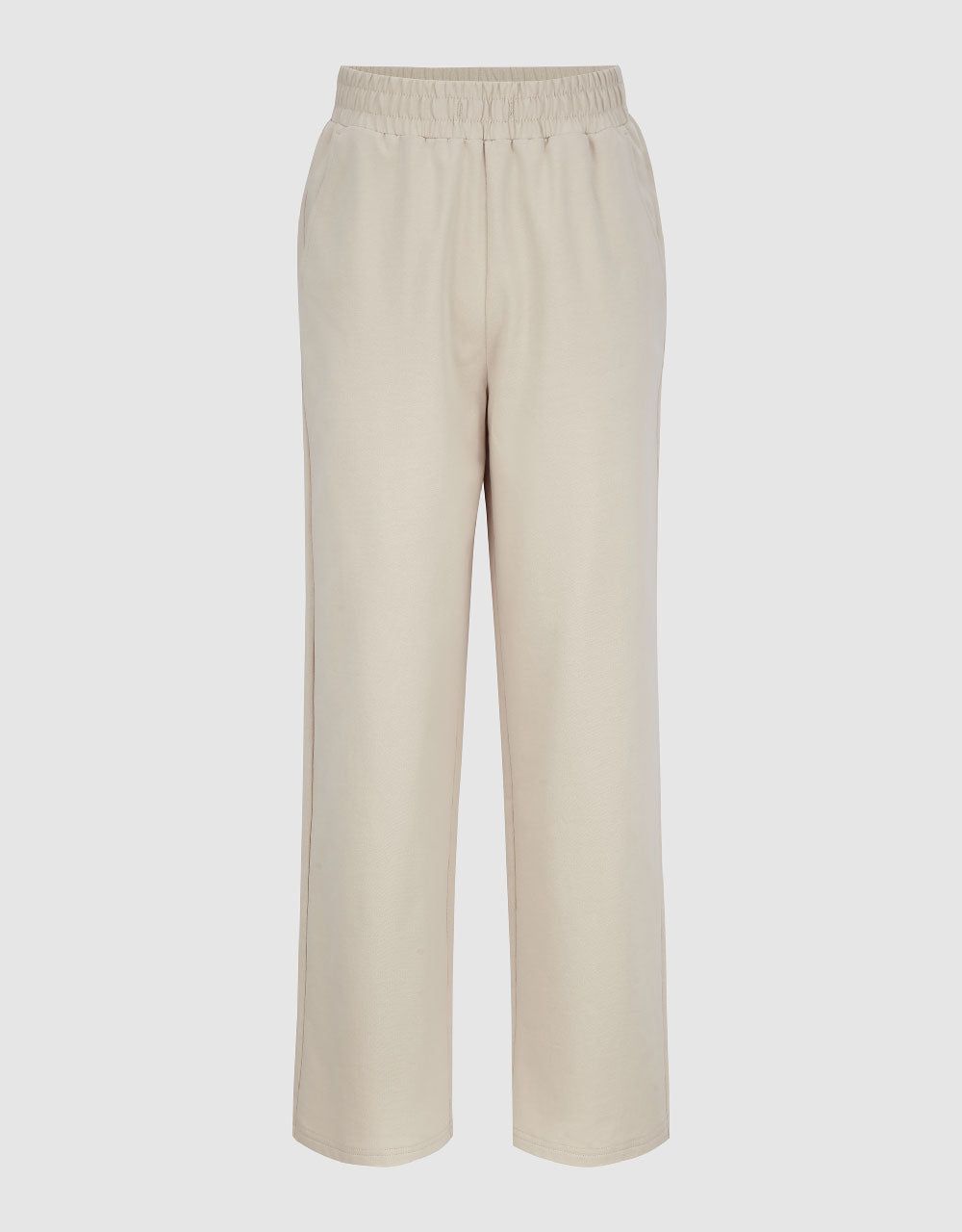 Elastic Waist Knitted Straight Pants sold by Urban Revivo