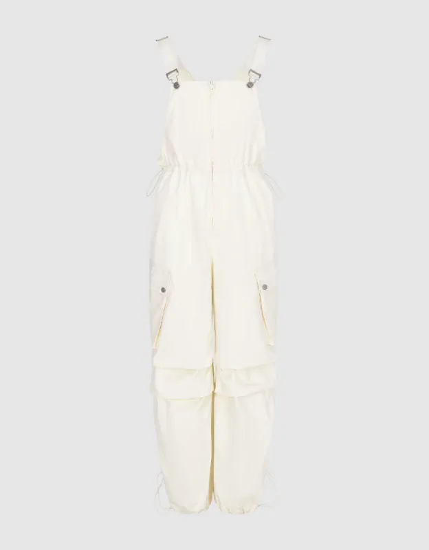 Drawstring Waist Jumpsuit sold by Urban Revivo