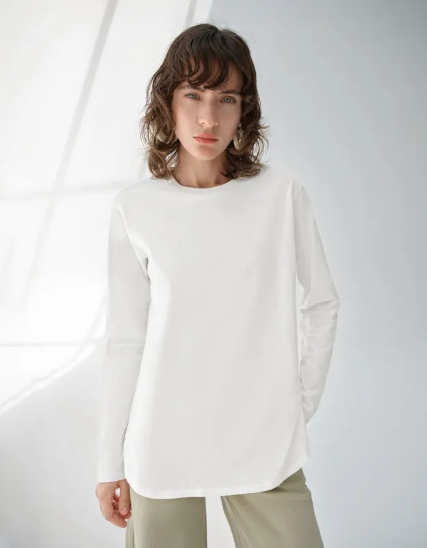 Crew Neck Straight T-Shirt sold by Urban Revivo