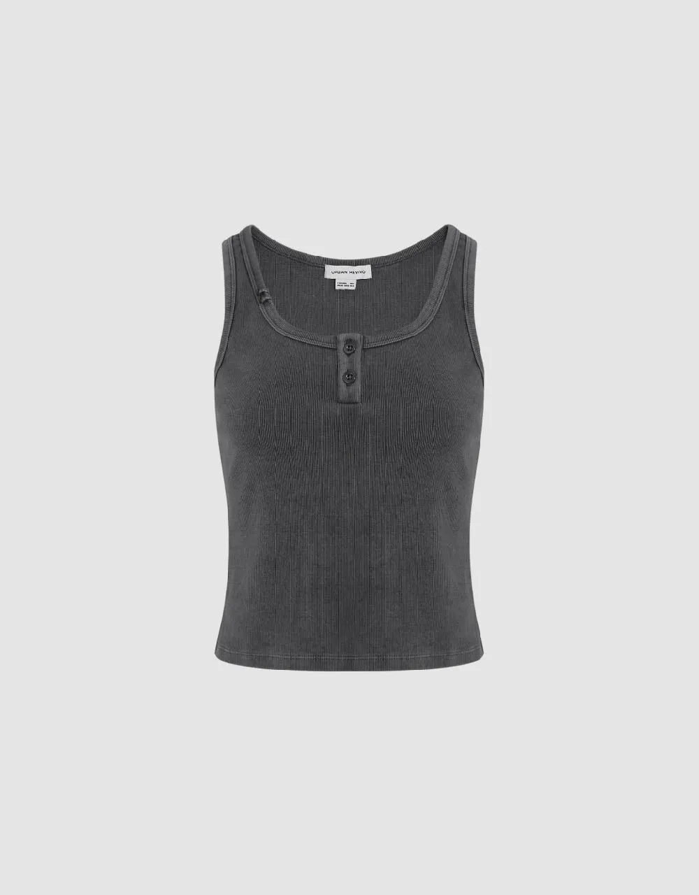 U Neck Skinny Knitted Tank Top sold by Urban Revivo