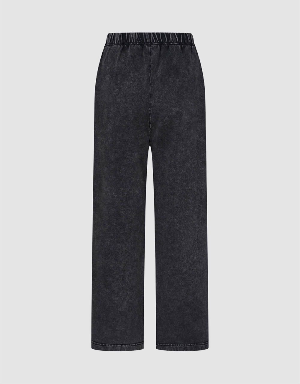 Elastic Waist Knitted Straight Pants sold by Urban Revivo product image thumbnail 3