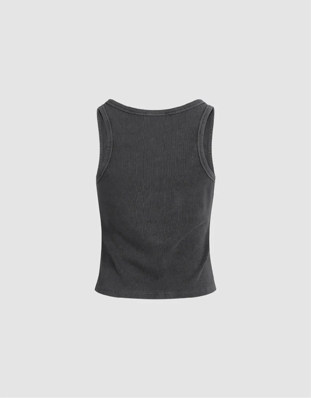 U Neck Skinny Knitted Tank Top sold by Urban Revivo product image thumbnail 5
