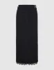 Raw Hem Straight Denim Skirt sold by Urban Revivo
