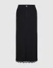 Raw Hem Straight Denim Skirt sold by Urban Revivo