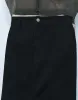 Raw Hem Straight Denim Skirt sold by Urban Revivo