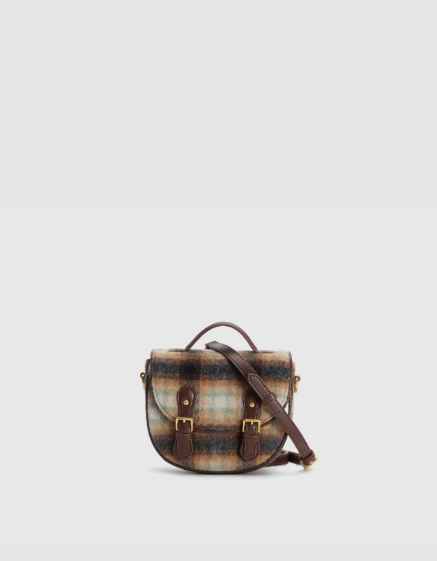 Plaid Furry Shoulder Bag sold by Urban Revivo