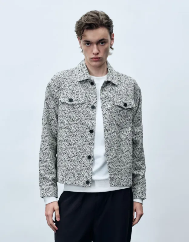 Printed Button Up Jacket sold by Urban Revivo