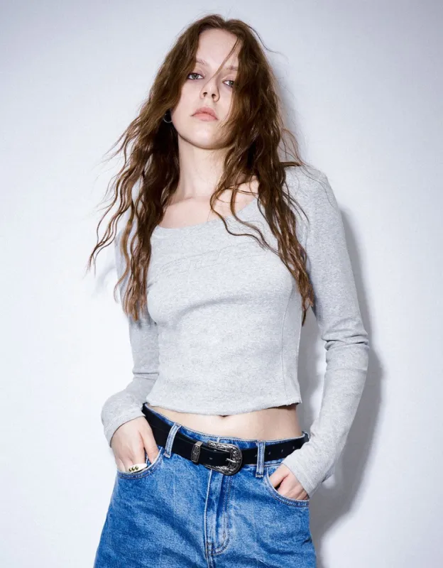 U Neck Skinny T-Shirt sold by Urban Revivo