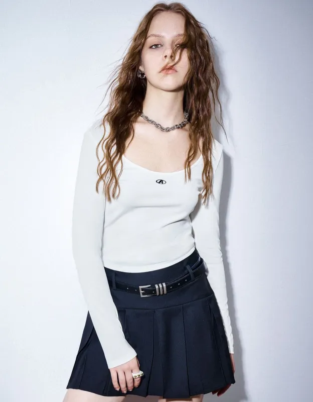 Crew Neck Skinny Knitted T-Shirt sold by Urban Revivo