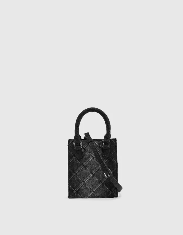 Denim Mini Tote Bag sold by Urban Revivo
