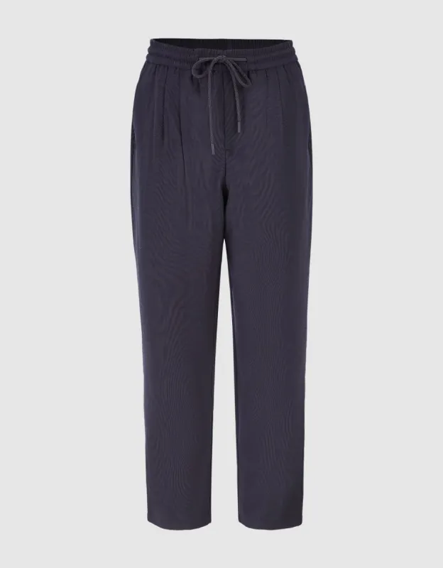 Drawstring Waist Straight Pants sold by Urban Revivo