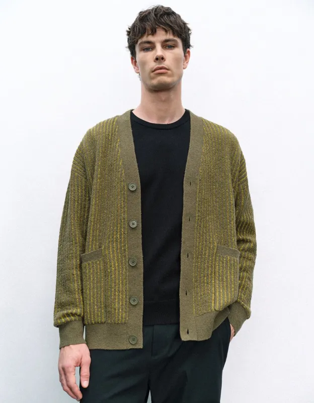Striped Knitted Cardigan sold by Urban Revivo