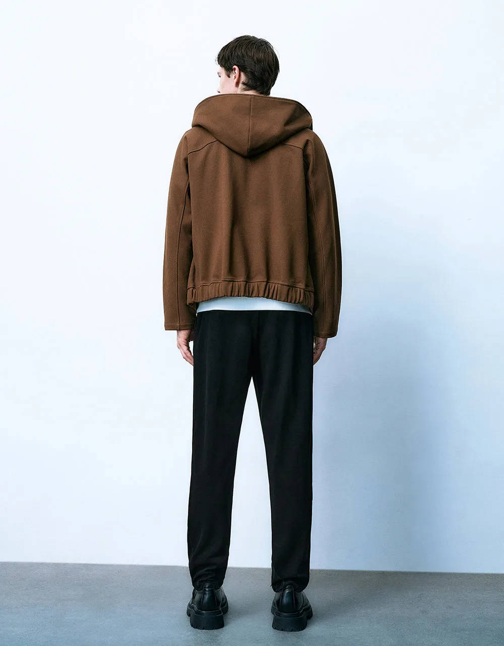 Zipper Front Hooded Jacket sold by Urban Revivo product image thumbnail 4