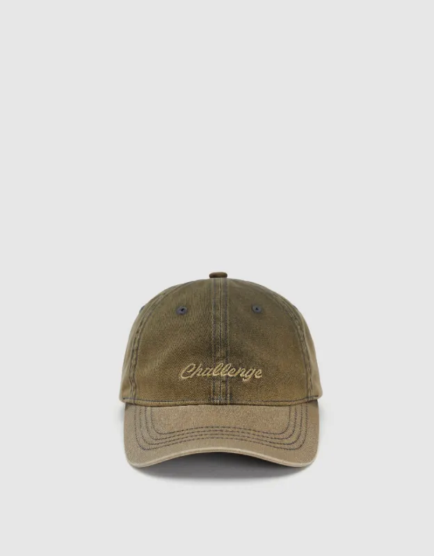 Letter Embroidered Denim Baseball Cap sold by Urban Revivo