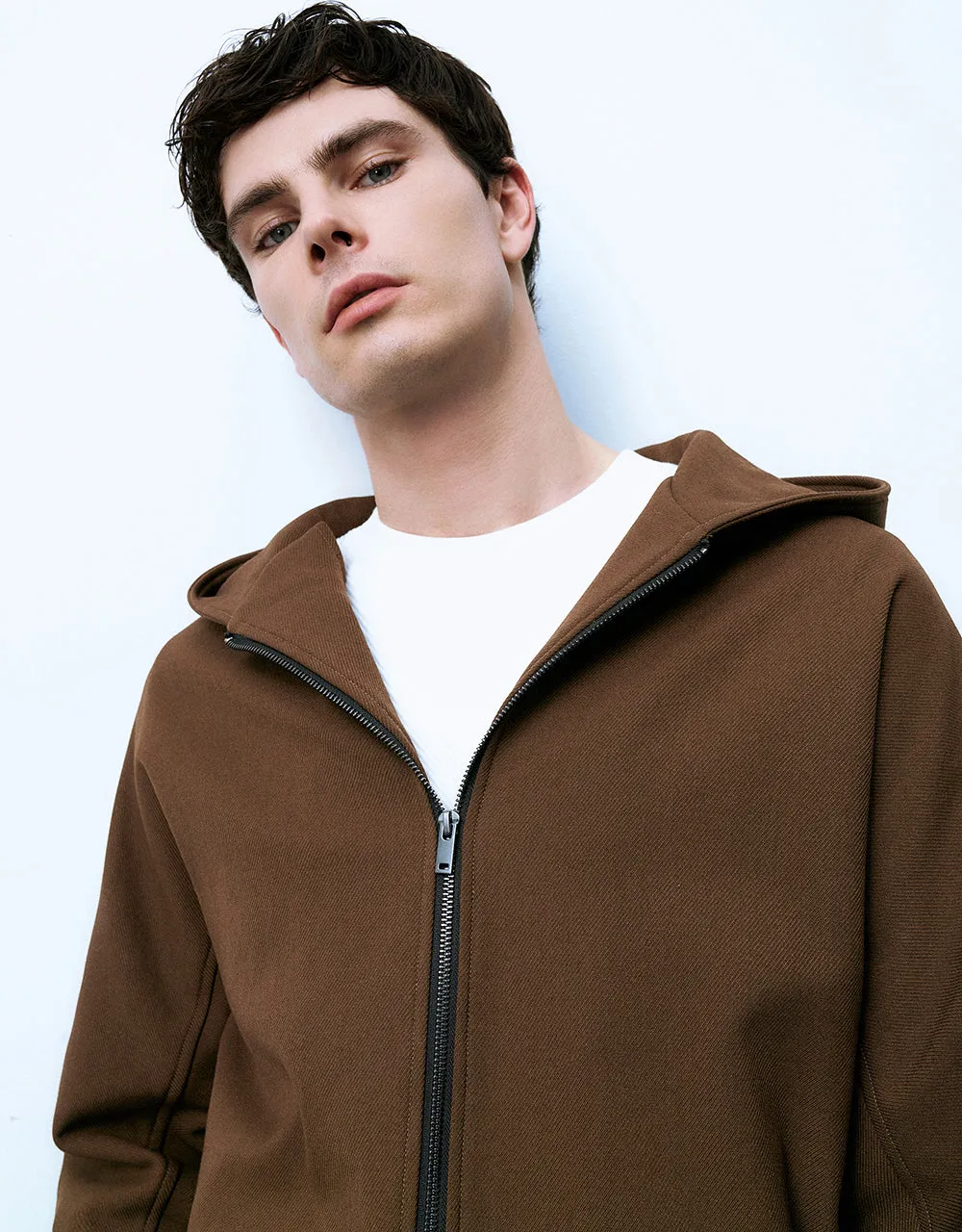 Zipper Front Hooded Jacket sold by Urban Revivo product image thumbnail 5