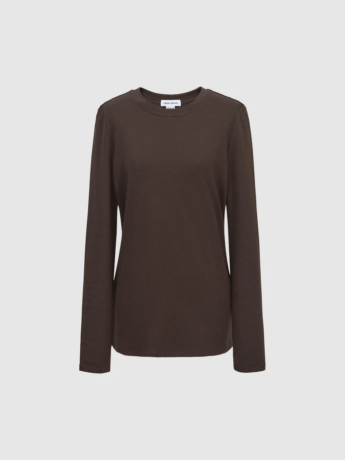 Crew Neck Skinny T-Shirt sold by Urban Revivo product image thumbnail 2