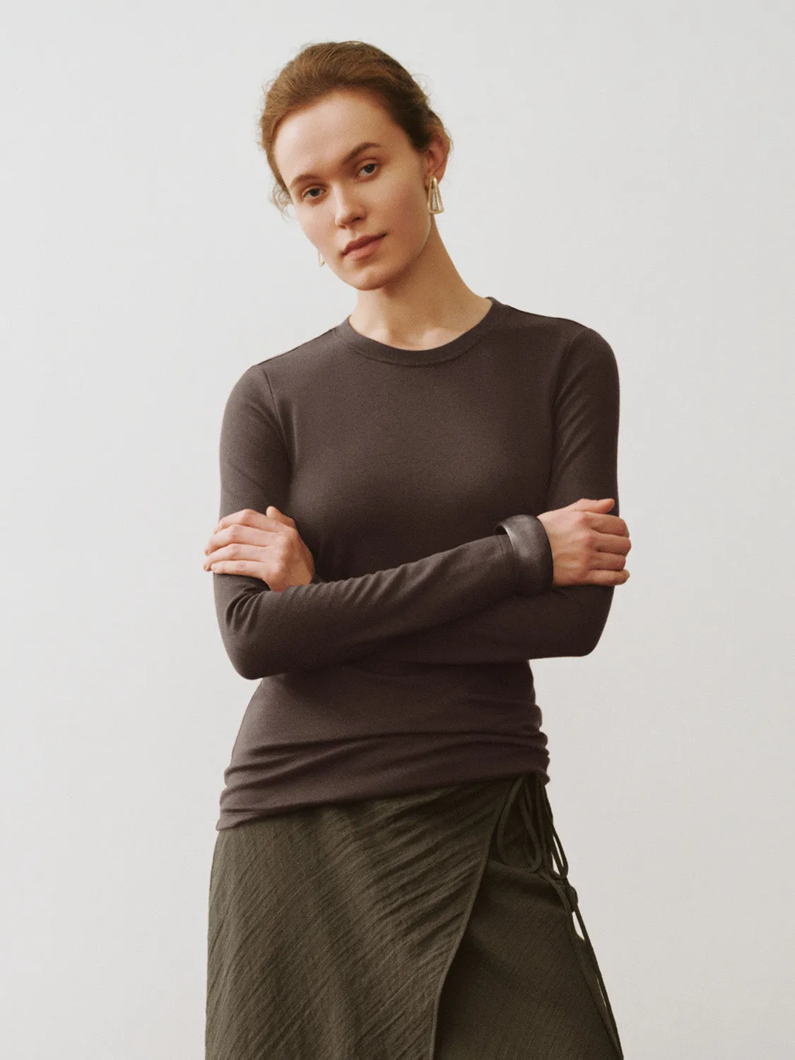 Crew Neck Skinny T-Shirt sold by Urban Revivo