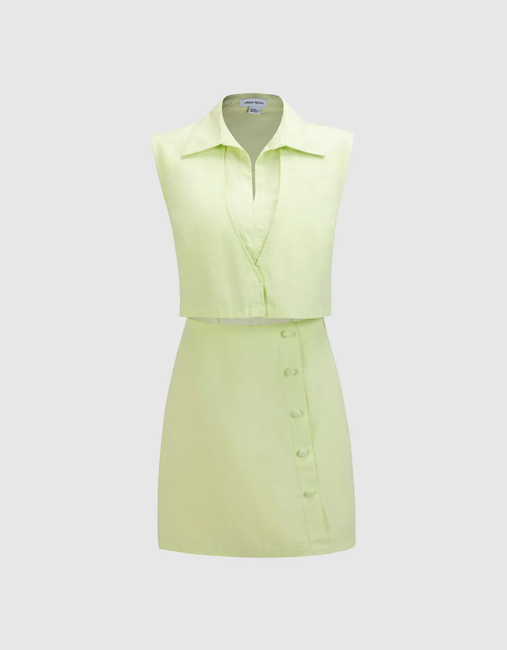 Cut Out Front Sleeveless Dress sold by Urban Revivo