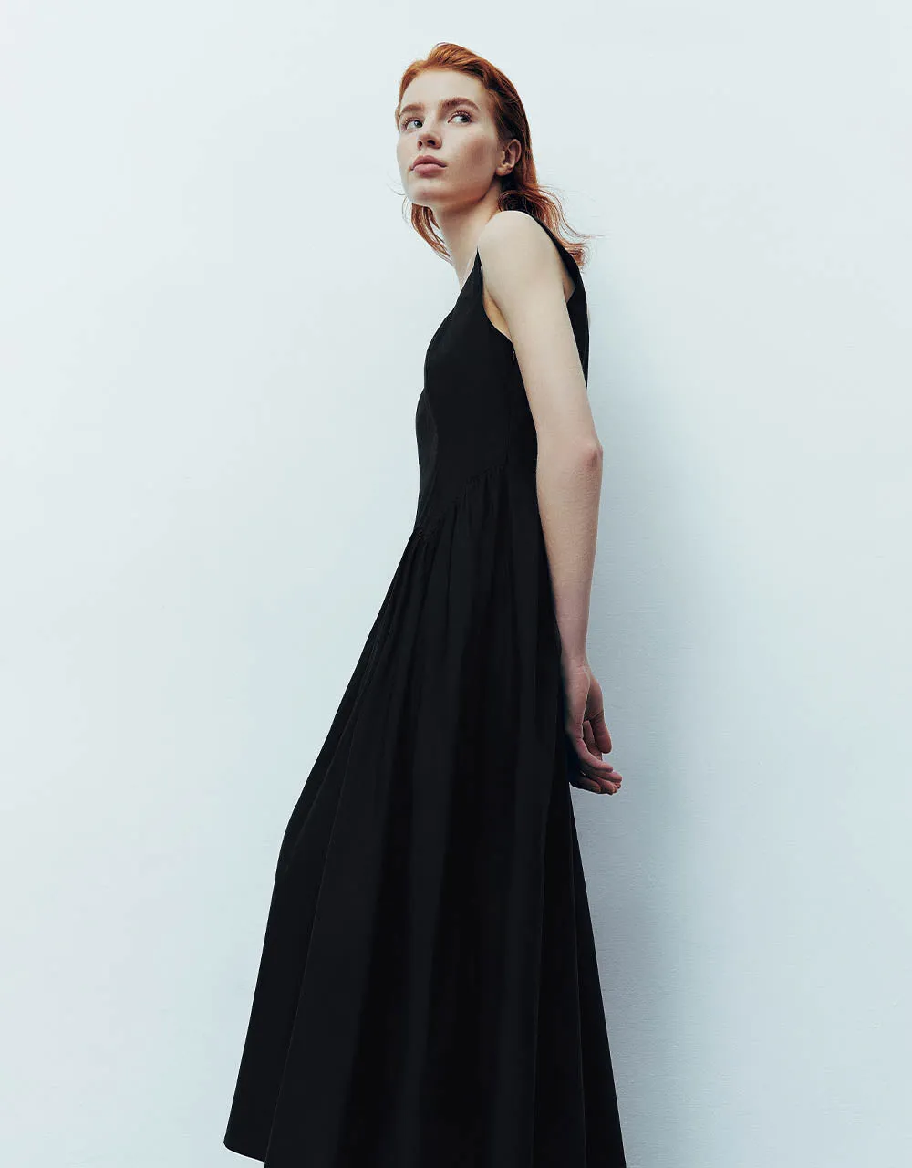 Sleeveless Square-cut Collar A-Line Dress sold by Urban Revivo product image thumbnail 3