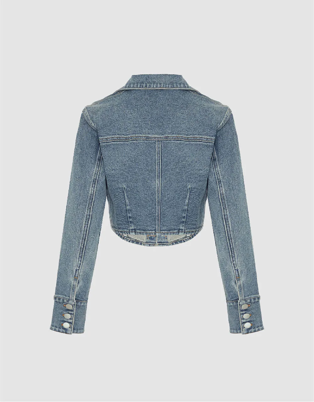 Cropped Denim Jacket sold by Urban Revivo product image thumbnail 5